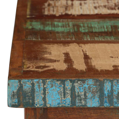 244846 vidaXL Pedestal Desk Solid Reclaimed Wood 140x50x77 cm - Multicolour
