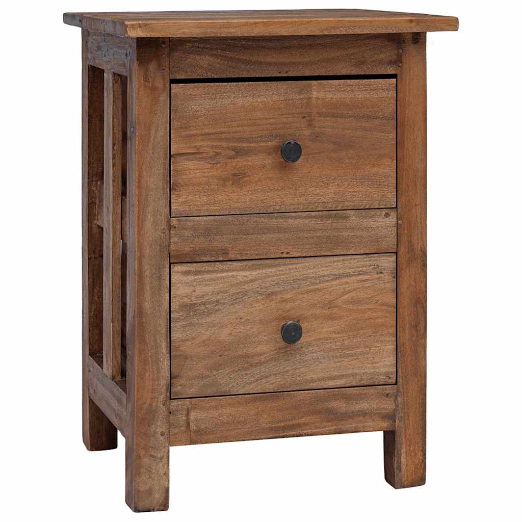 vidaXL Nightstand Solid Mahogany Wood 40x30x51 cm - Brown