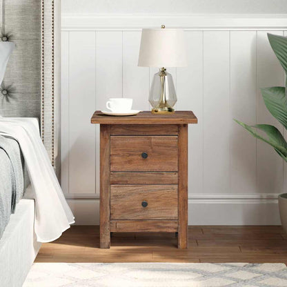 vidaXL Nightstand Solid Mahogany Wood 40x30x51 cm - Brown