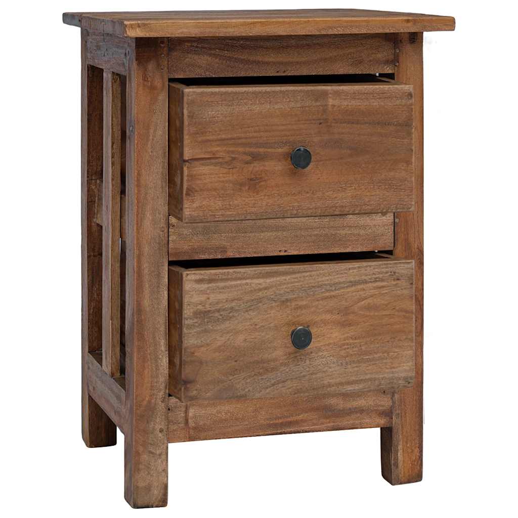 vidaXL Nightstand Solid Mahogany Wood 40x30x51 cm - Brown