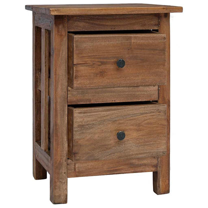 vidaXL Nightstand Solid Mahogany Wood 40x30x51 cm - Brown