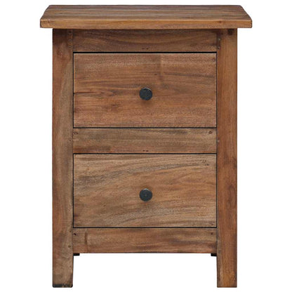 vidaXL Nightstand Solid Mahogany Wood 40x30x51 cm - Brown