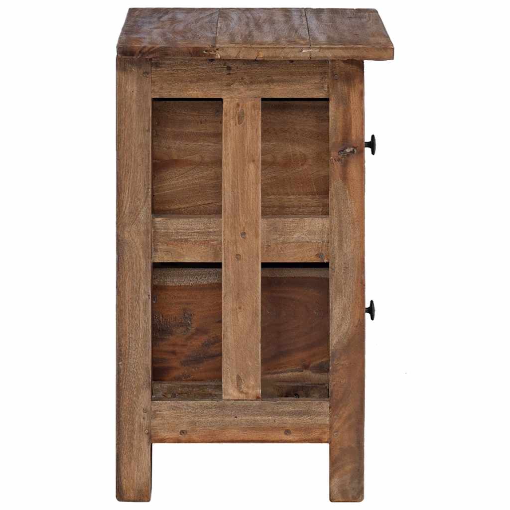 vidaXL Nightstand Solid Mahogany Wood 40x30x51 cm - Brown