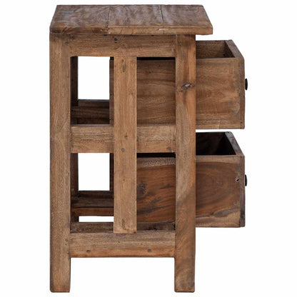 vidaXL Nightstand Solid Mahogany Wood 40x30x51 cm - Brown