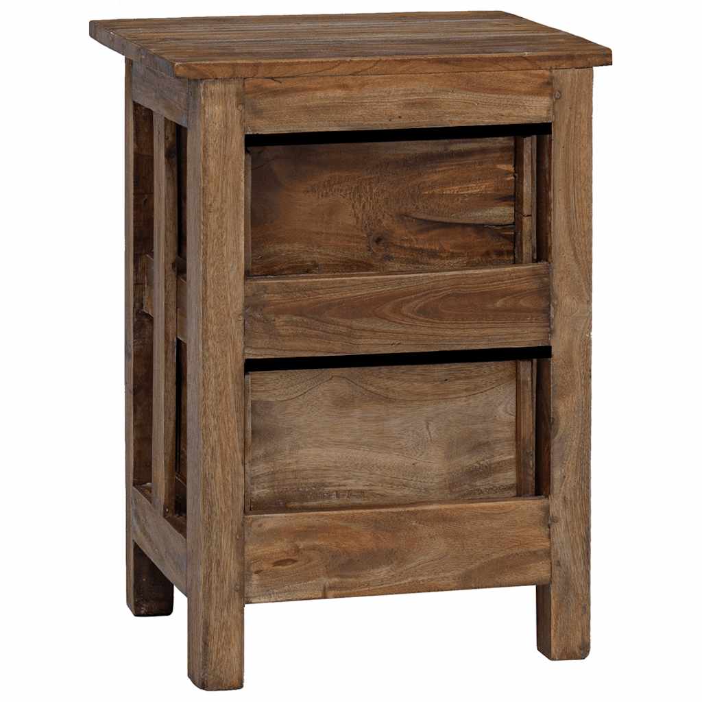 vidaXL Nightstand Solid Mahogany Wood 40x30x51 cm - Brown