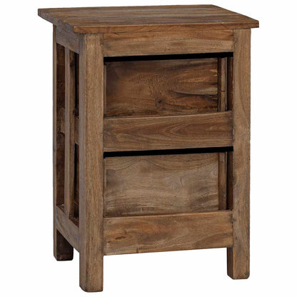 vidaXL Nightstand Solid Mahogany Wood 40x30x51 cm - Brown