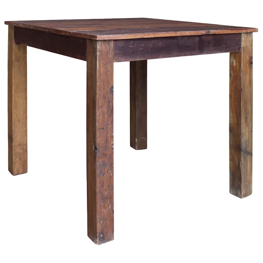 244495 vidaXL Dining Table Mixed Recycled Wood 82x80x76 cm - Brown