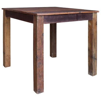 244495 vidaXL Dining Table Mixed Recycled Wood 82x80x76 cm - Brown