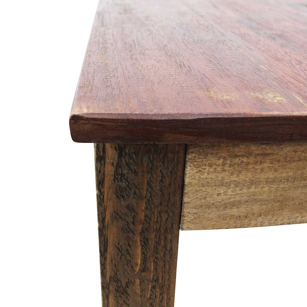 244495 vidaXL Dining Table Mixed Recycled Wood 82x80x76 cm - Brown