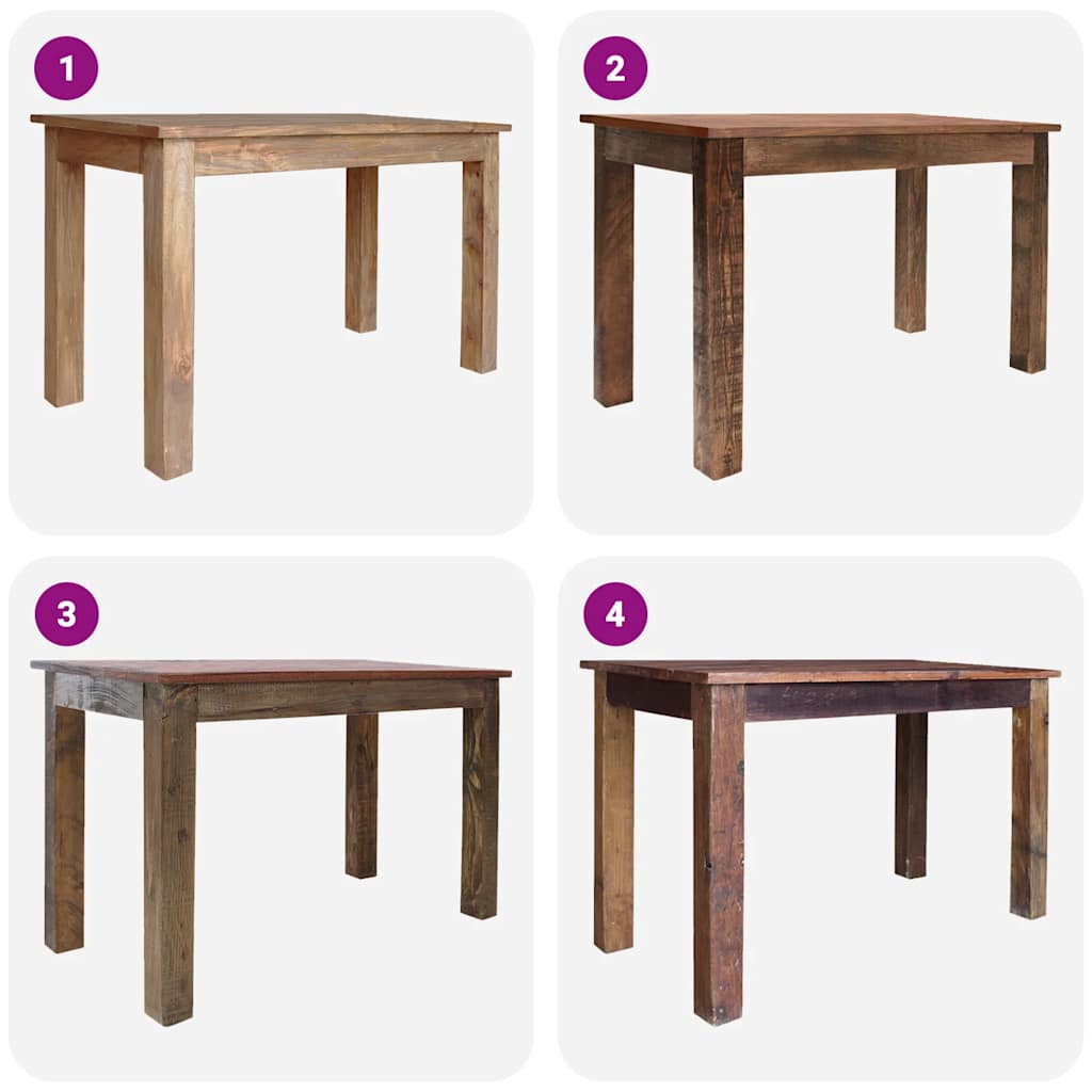 244496 vidaXL Dining Table Solid Mahogany Wood 120x60x77 cm - Brown