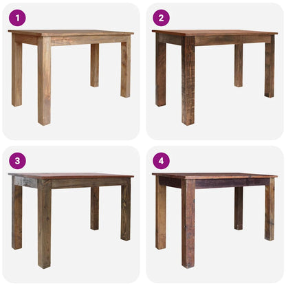 244496 vidaXL Dining Table Solid Mahogany Wood 120x60x77 cm - Brown
