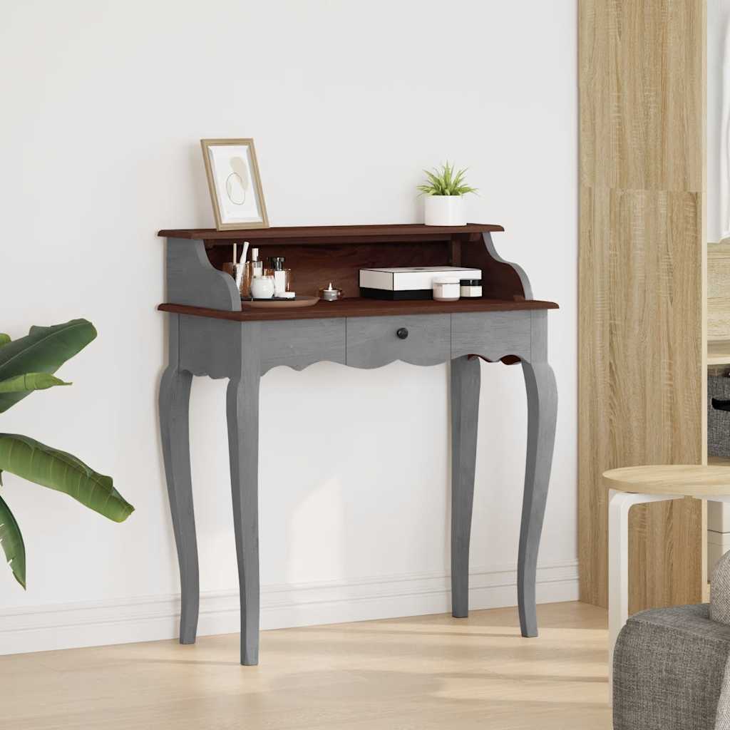 244503 vidaXL Writing Desk Solid Mahogany Wood 80x40x92 cm - Brown