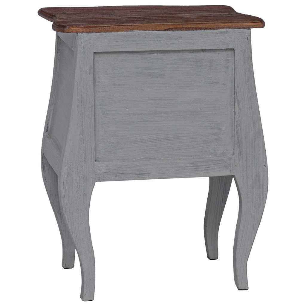 vidaXL Bedside Cabinet Solid Mahogany Wood 48x35x64 cm - Brown
