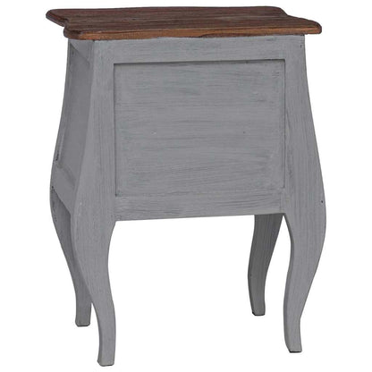 vidaXL Bedside Cabinet Solid Mahogany Wood 48x35x64 cm - Brown