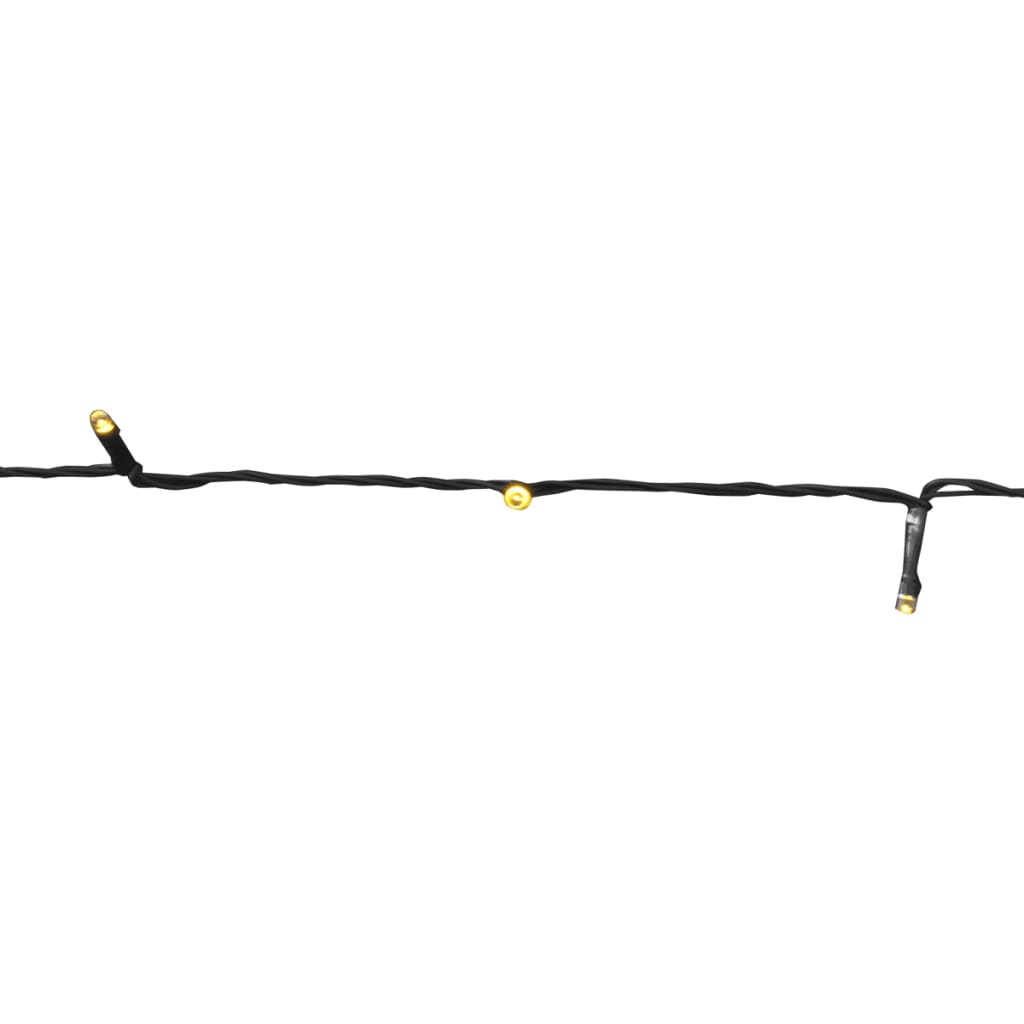 vidaXL LED Solar String Lights 2 pcs Warm White