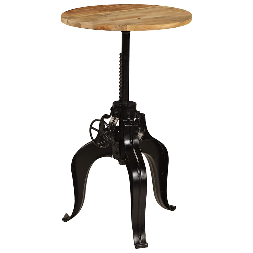 245266 vidaXL Bar Table Solid Mango Wood 60x(76-110) cm - Brown - 60 x 110 x 60 cm
