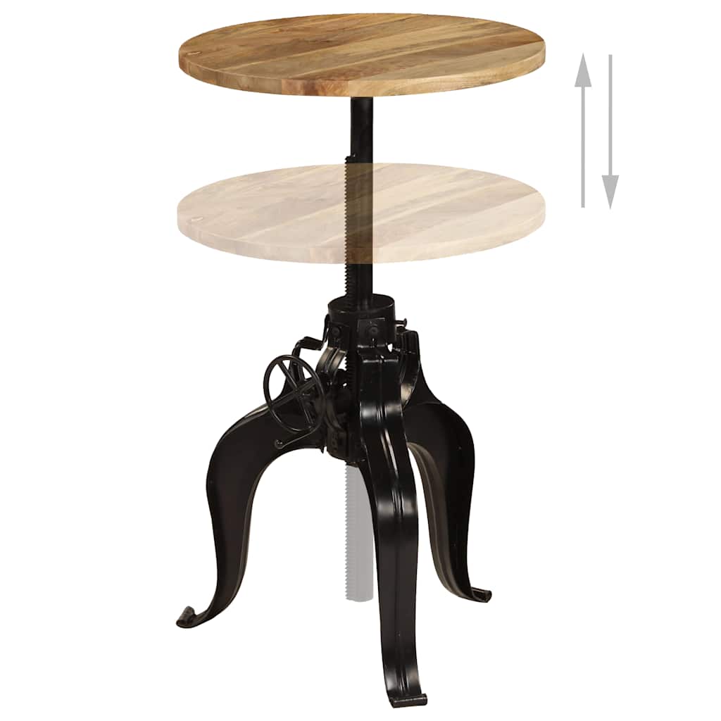 245266 vidaXL Bar Table Solid Mango Wood 60x(76-110) cm - Brown - 60 x 110 x 60 cm