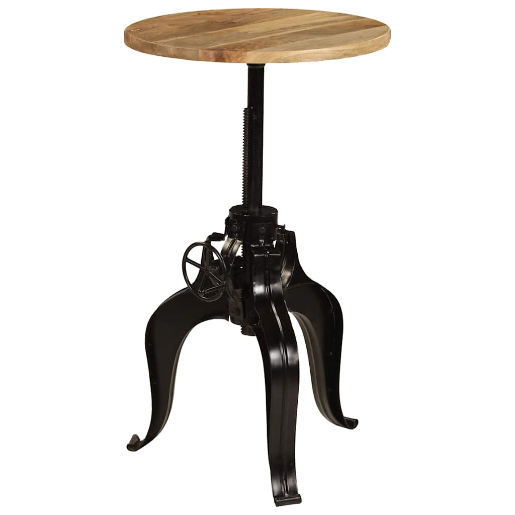 245266 vidaXL Bar Table Solid Mango Wood 60x(76-110) cm - Brown - 60 x 110 x 60 cm