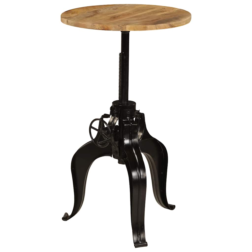 245266 vidaXL Bar Table Solid Mango Wood 60x(76-110) cm - Brown - 60 x 110 x 60 cm