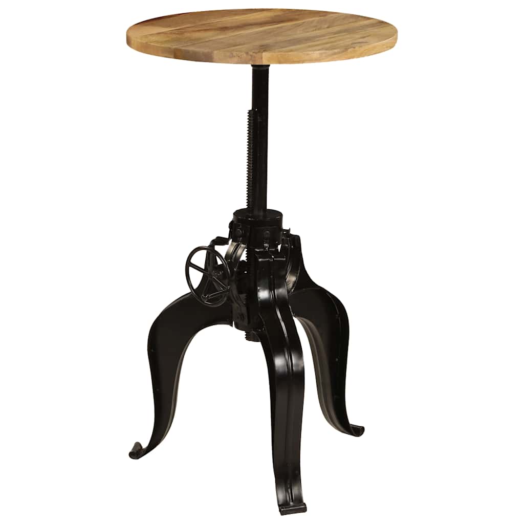 245266 vidaXL Bar Table Solid Mango Wood 60x(76-110) cm - Brown - 60 x 110 x 60 cm