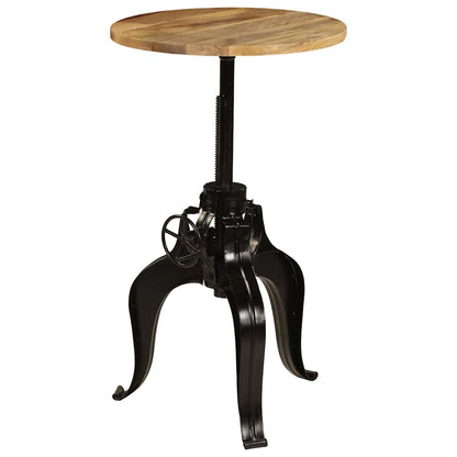 245266 vidaXL Bar Table Solid Mango Wood 60x(76-110) cm - Brown - 60 x 110 x 60 cm
