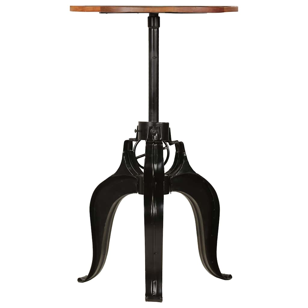 245267 vidaXL Bar Table Solid Reclaimed Wood 60x(76-110) cm - Brown - 60 x 110 x 60 cm