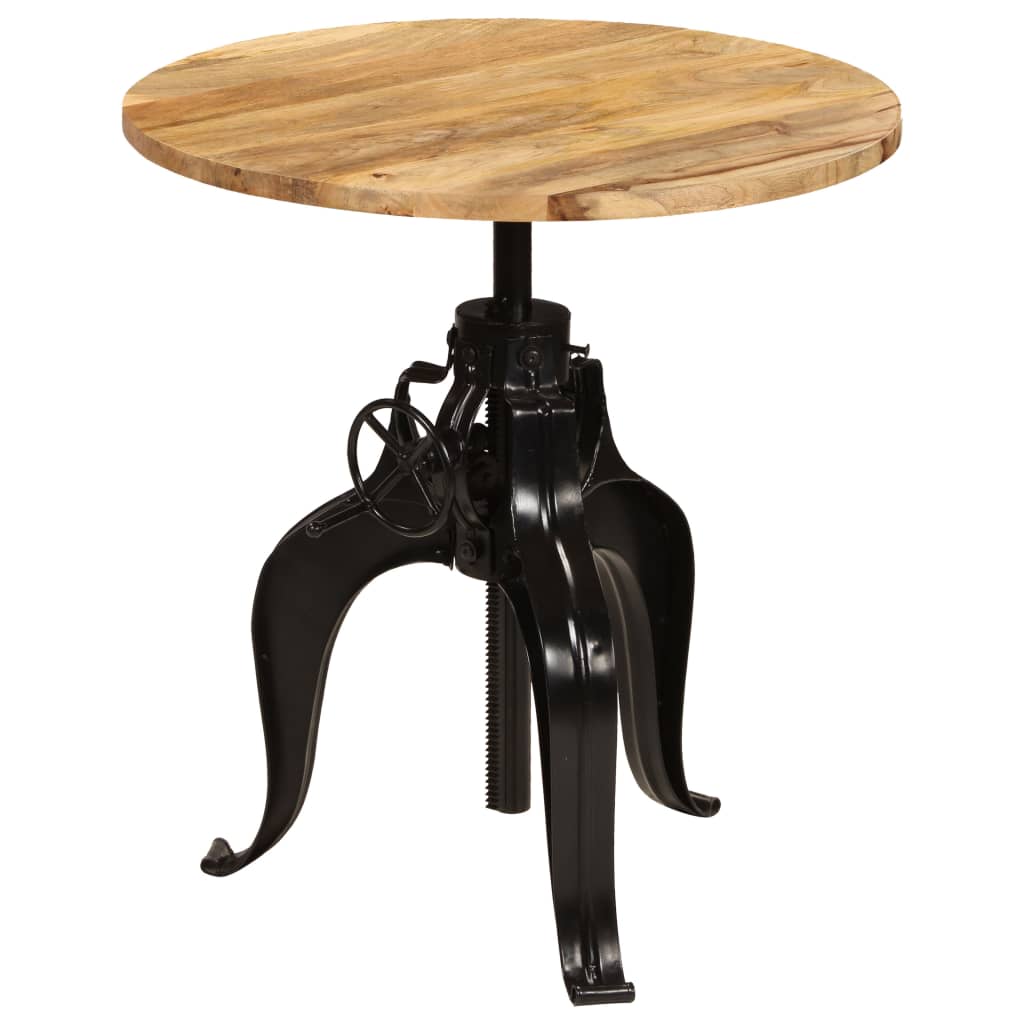 245268 vidaXL Bar Table Solid Mango Wood 75x(76-110) cm - Brown - 75 x 110 x 75 cm