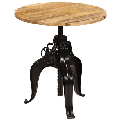 245268 vidaXL Bar Table Solid Mango Wood 75x(76-110) cm - Brown - 75 x 110 x 75 cm