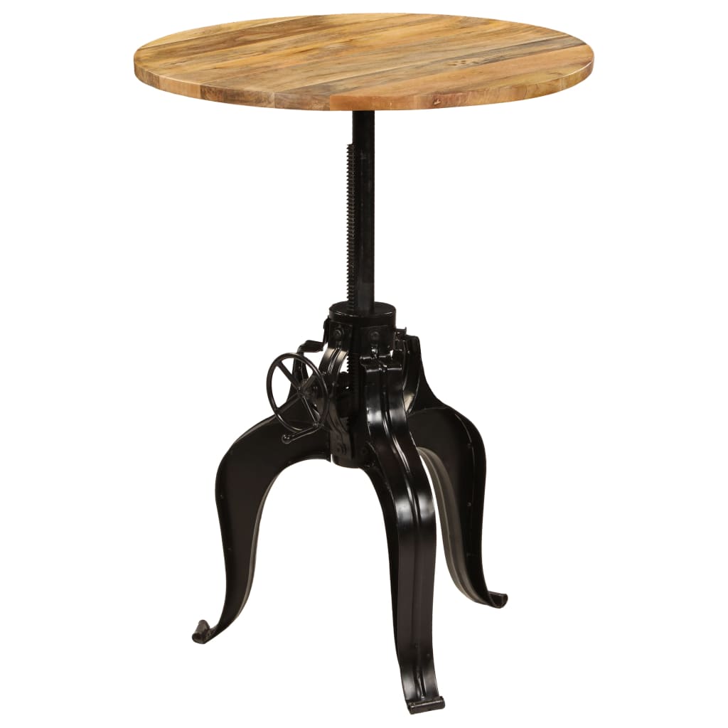245268 vidaXL Bar Table Solid Mango Wood 75x(76-110) cm - Brown - 75 x 110 x 75 cm