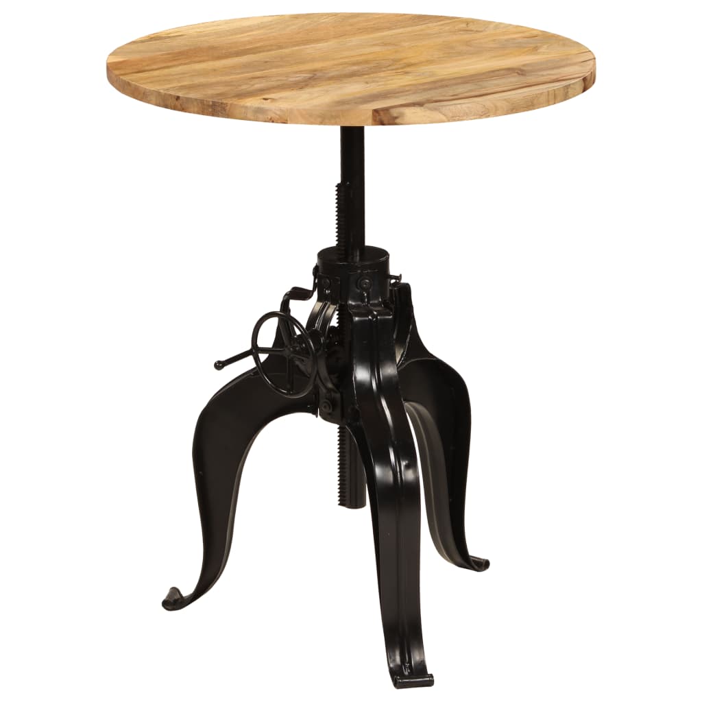 245268 vidaXL Bar Table Solid Mango Wood 75x(76-110) cm - Brown - 75 x 110 x 75 cm