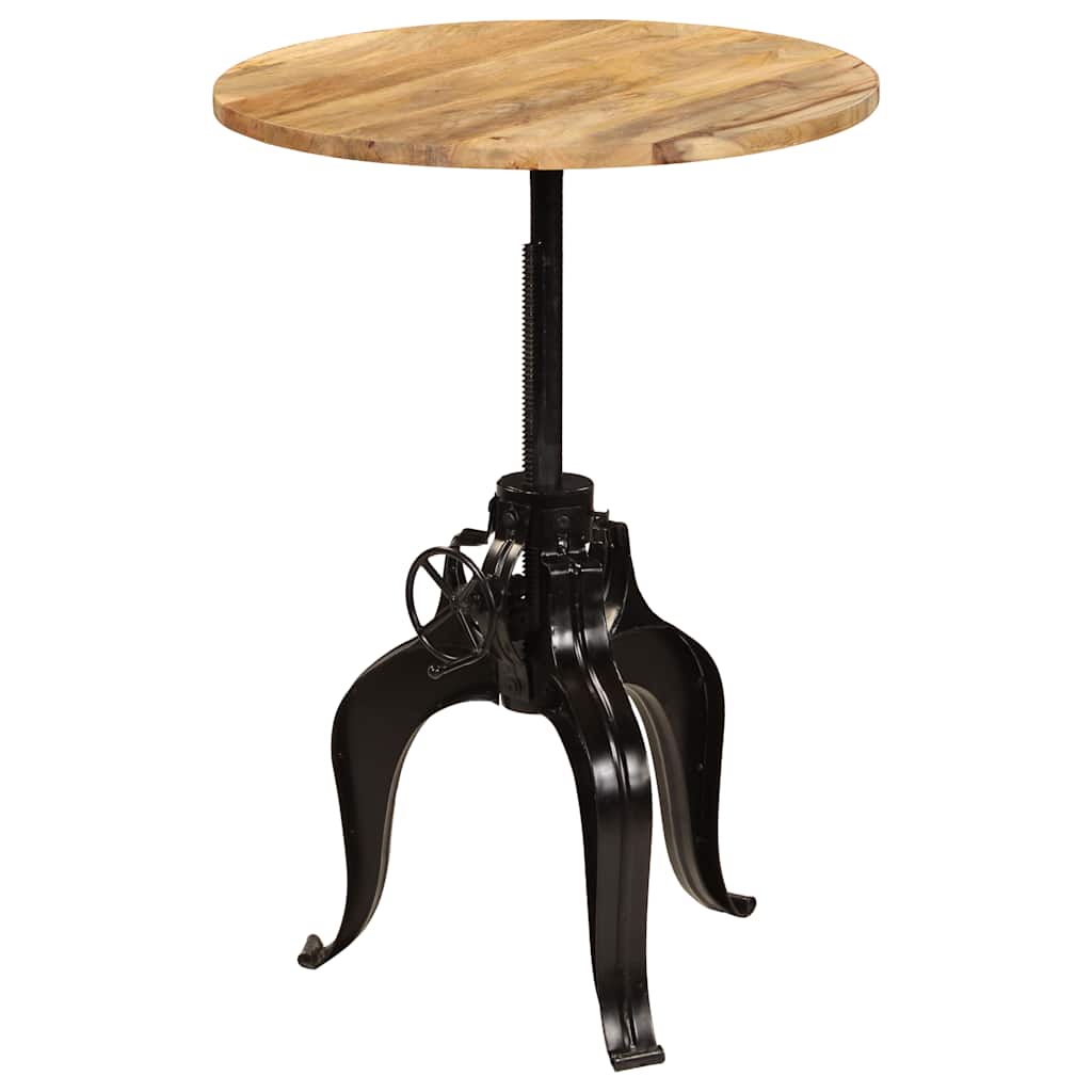 245268 vidaXL Bar Table Solid Mango Wood 75x(76-110) cm - Brown - 75 x 110 x 75 cm
