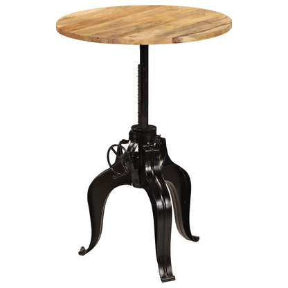 245268 vidaXL Bar Table Solid Mango Wood 75x(76-110) cm - Brown - 75 x 110 x 75 cm