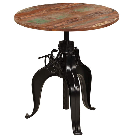 245269 vidaXL Bar Table Solid Reclaimed Wood 75x(76-110) cm - Brown - 75 x 110 x 75 cm