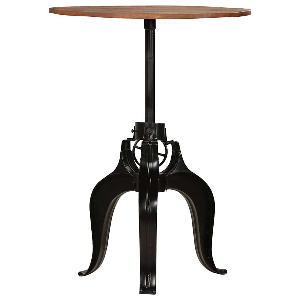 245269 vidaXL Bar Table Solid Reclaimed Wood 75x(76-110) cm - Brown - 75 x 110 x 75 cm