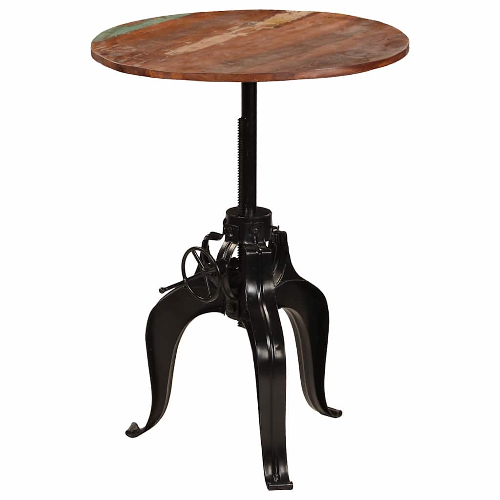 245269 vidaXL Bar Table Solid Reclaimed Wood 75x(76-110) cm - Brown - 75 x 110 x 75 cm