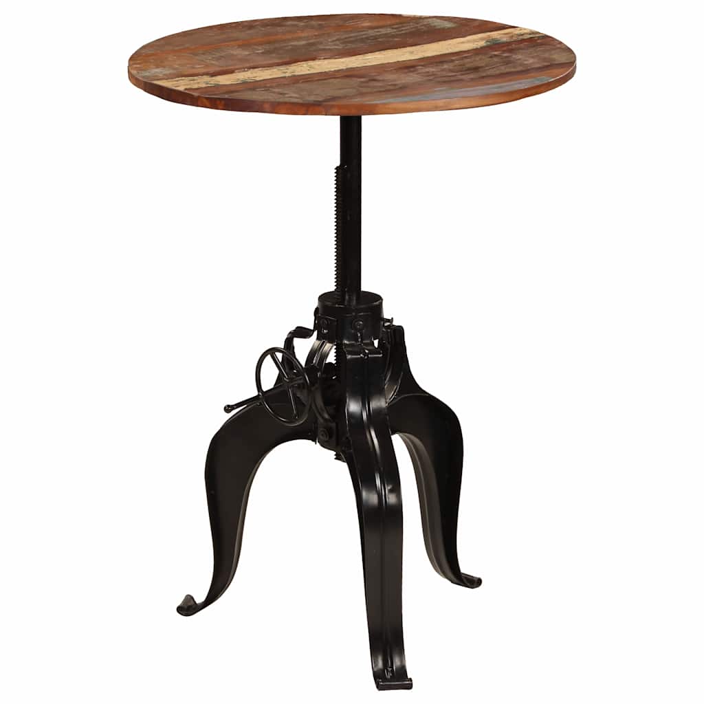 245269 vidaXL Bar Table Solid Reclaimed Wood 75x(76-110) cm - Brown - 75 x 110 x 75 cm