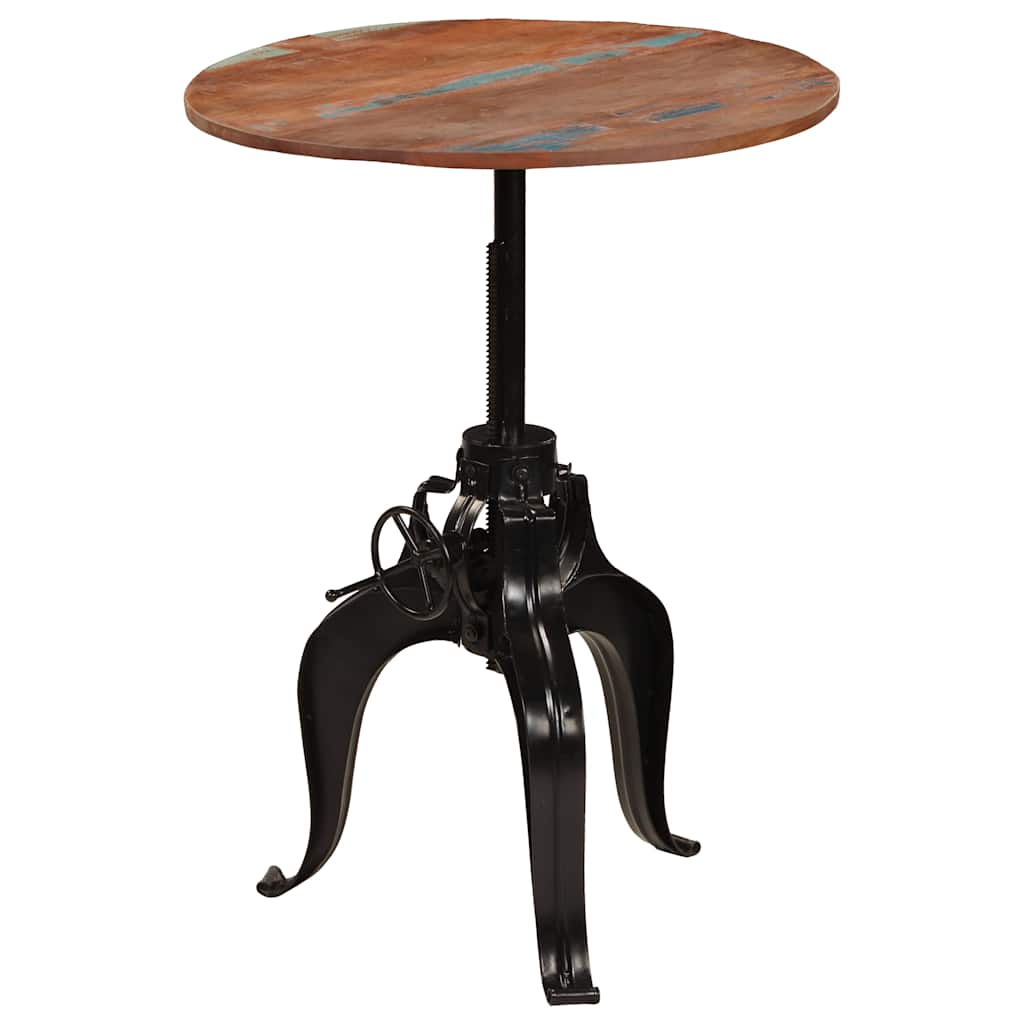 245269 vidaXL Bar Table Solid Reclaimed Wood 75x(76-110) cm - Brown - 75 x 110 x 75 cm