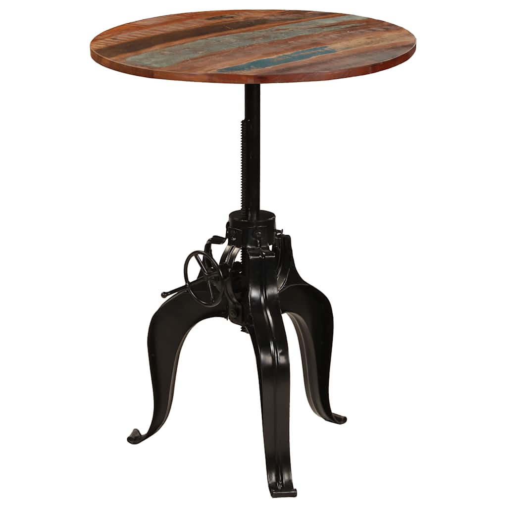 245269 vidaXL Bar Table Solid Reclaimed Wood 75x(76-110) cm - Brown - 75 x 110 x 75 cm