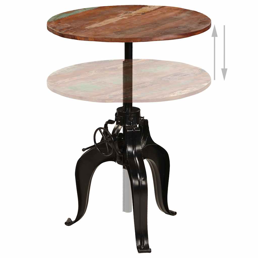 245269 vidaXL Bar Table Solid Reclaimed Wood 75x(76-110) cm - Brown - 75 x 110 x 75 cm