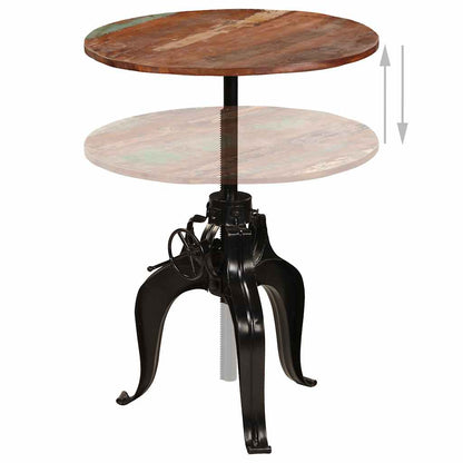 245269 vidaXL Bar Table Solid Reclaimed Wood 75x(76-110) cm - Brown - 75 x 110 x 75 cm
