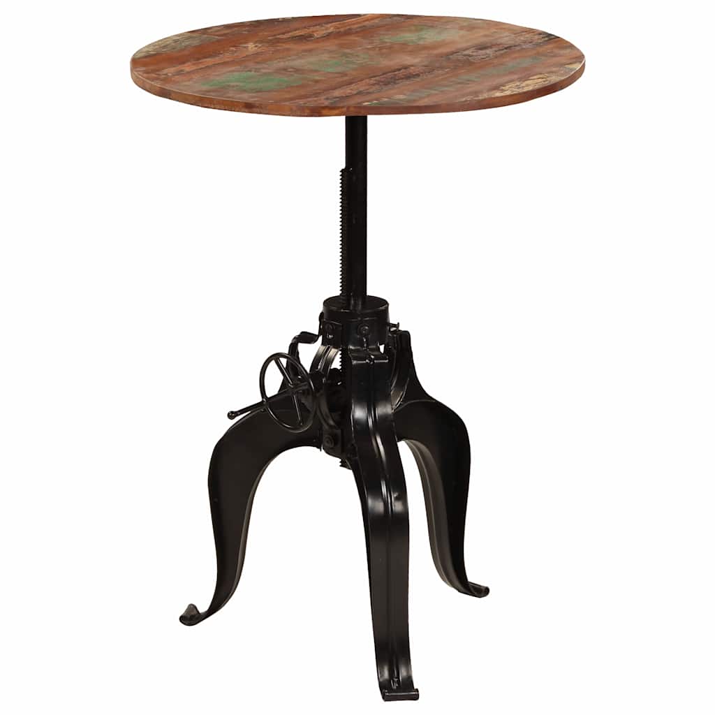 245269 vidaXL Bar Table Solid Reclaimed Wood 75x(76-110) cm - Brown - 75 x 110 x 75 cm