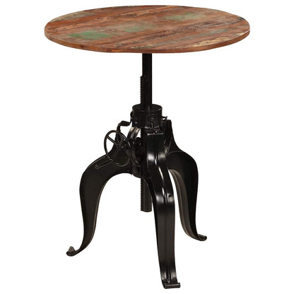 245269 vidaXL Bar Table Solid Reclaimed Wood 75x(76-110) cm - Brown - 75 x 110 x 75 cm