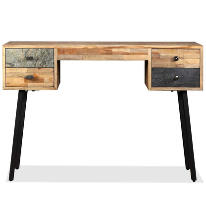 245402 vidaXL Writing Desk Solid Reclaimed Teak 110x50x76 cm - Multicolour