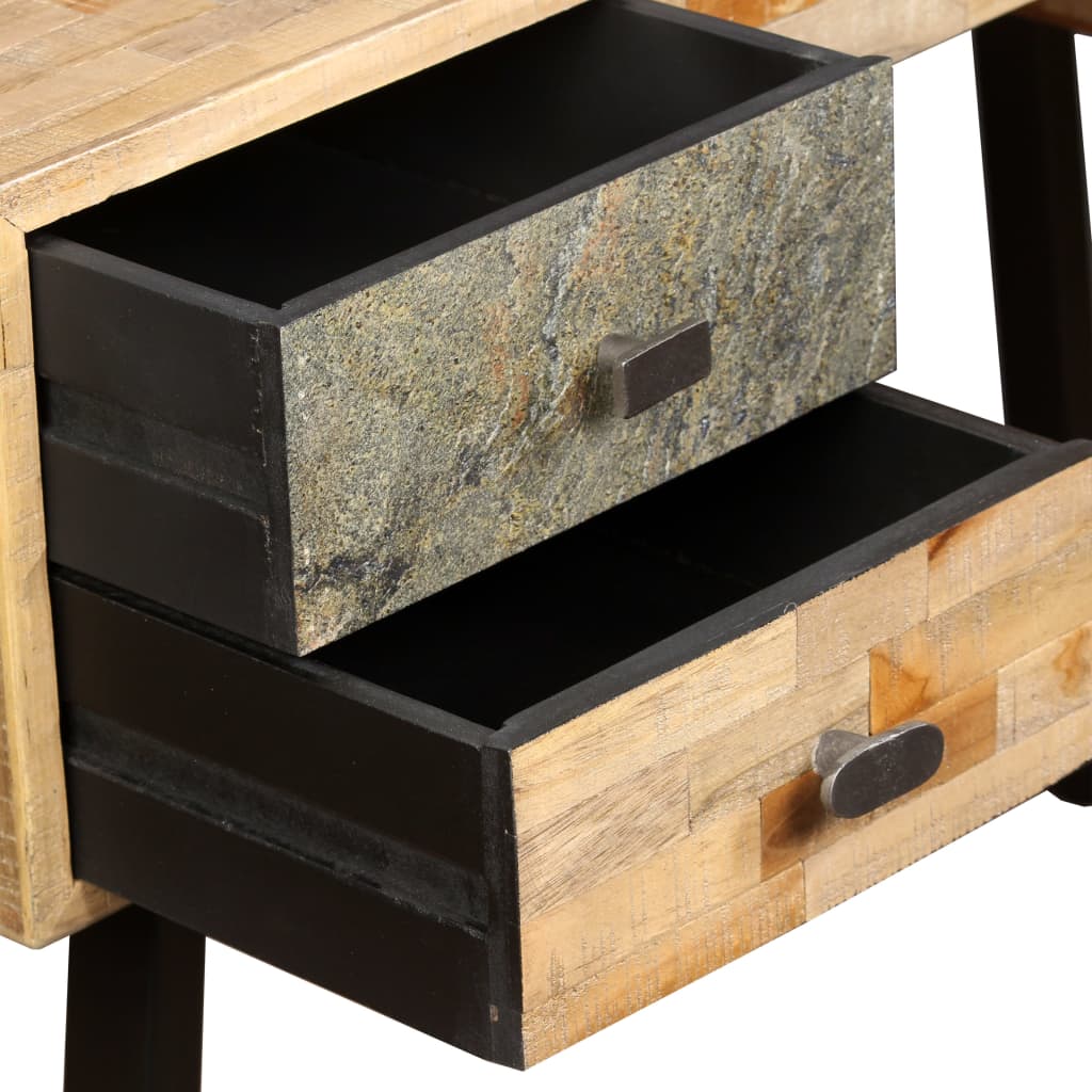 245402 vidaXL Writing Desk Solid Reclaimed Teak 110x50x76 cm - Multicolour