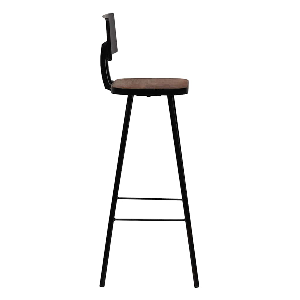 vidaXL Bar Stools 2 pcs Solid Reclaimed Wood - Brown - 45 x 36 x 99 cm
