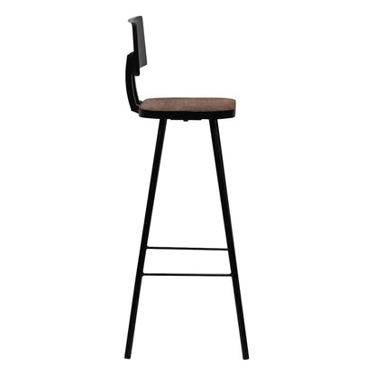 vidaXL Bar Stools 2 pcs Solid Reclaimed Wood - Brown - 45 x 36 x 99 cm
