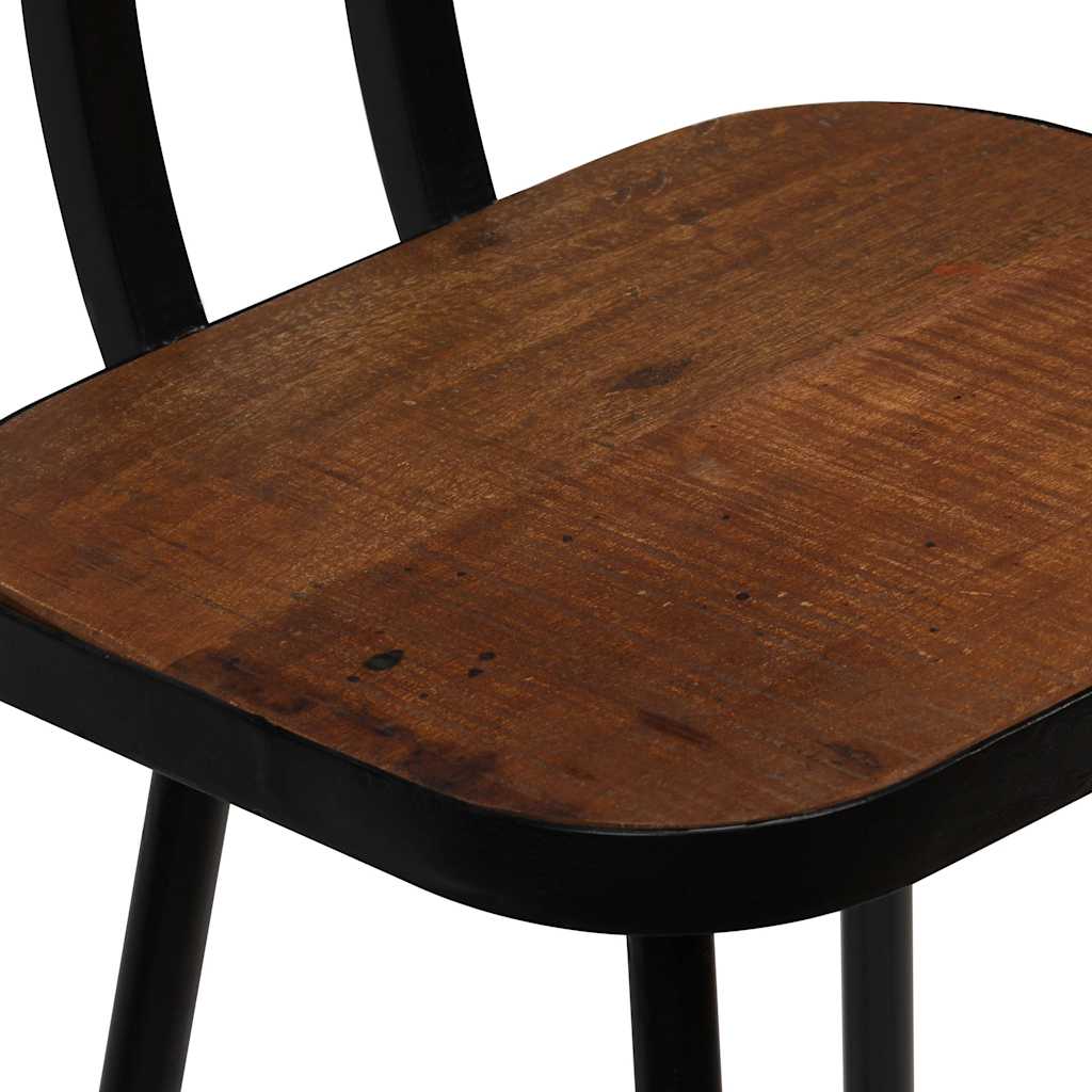 vidaXL Bar Stools 2 pcs Solid Reclaimed Wood - Brown - 45 x 36 x 99 cm