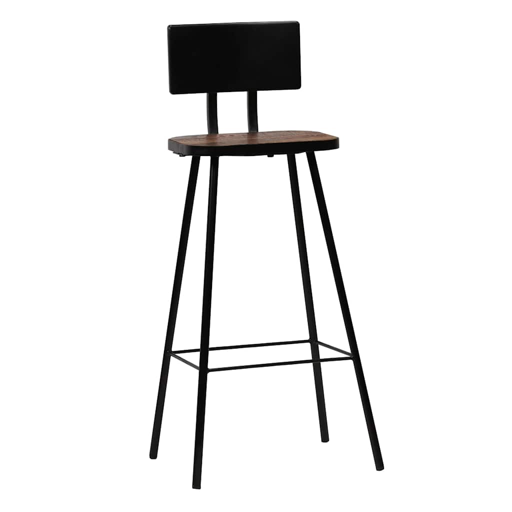 vidaXL Bar Stools 4 pcs Solid Reclaimed Wood - Brown - 45 x 36 x 99 cm