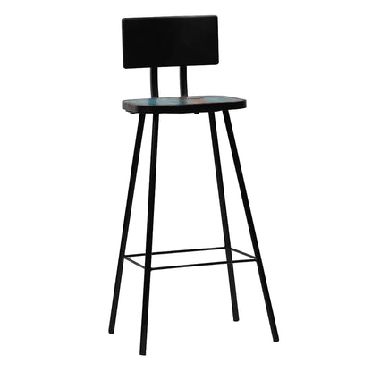 vidaXL Bar Stools 2 pcs Solid Reclaimed Wood - Brown - 45 x 36 x 99 cm - 68082