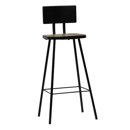 vidaXL Bar Stools 4 pcs Solid Reclaimed Wood - Brown - 45 x 36 x 99 cm - 68086